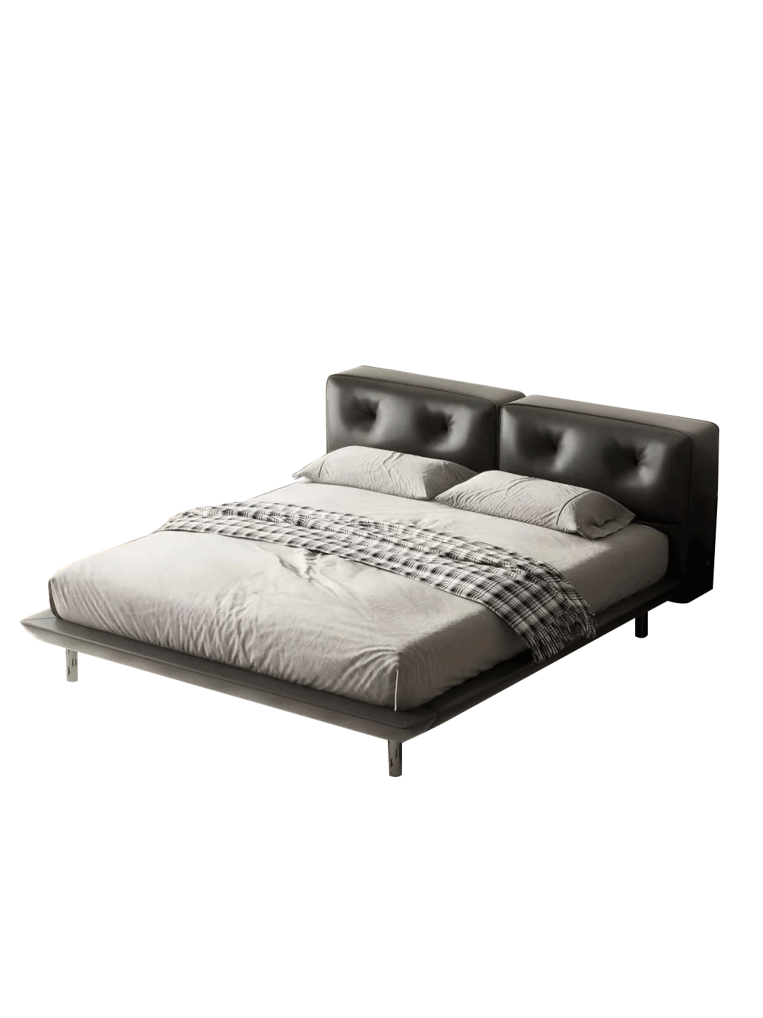 Minimalist Wing back King Bed Frame,Luxurious Custom Wingback Bed Frame - Create Your Dream Bedroom Sanctuary