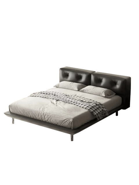Minimalist Wing back King Bed Frame,Luxurious Custom Wingback Bed Frame - Create Your Dream Bedroom Sanctuary