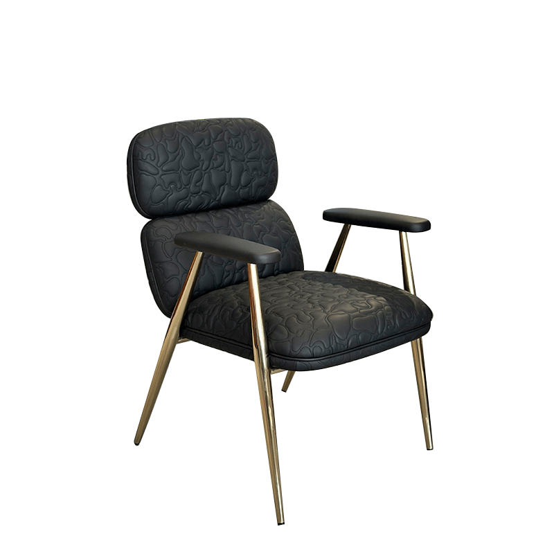 Luxurious Black Embossed Leather Chair,Bespoke Leather Throne | Custom Luxury Seating Masterpiece