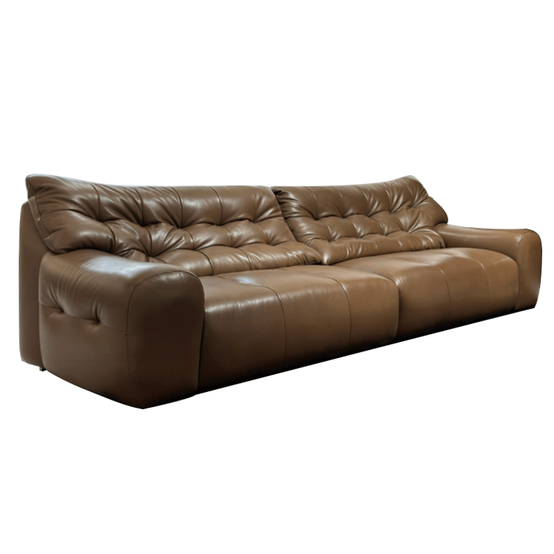 Modern Comfortable Dark Black Leather Sofa,Custom Luxury Leather Sofa | Bespoke Modern Sectional | Handcrafted Comfort