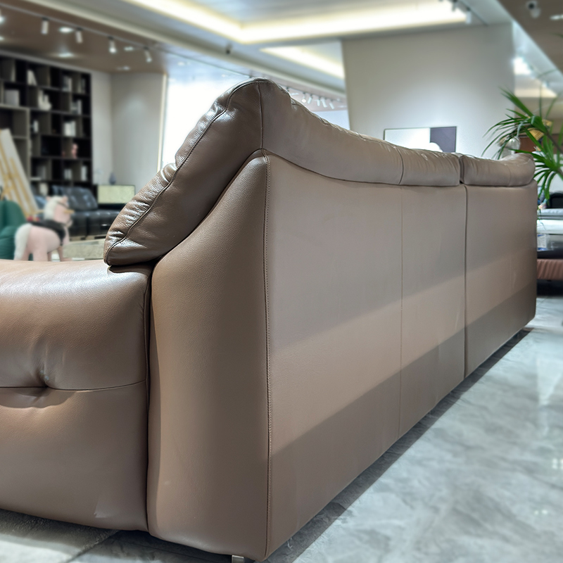 Modern Comfortable Dark Black Leather Sofa,Custom Luxury Leather Sofa | Bespoke Modern Sectional | Handcrafted Comfort