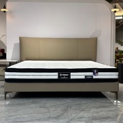 Contemporary Comfortable Beige Double Bed,Serene & Customizable Beige Double Bed | Luxury Handcrafted Sleep Sanctuary