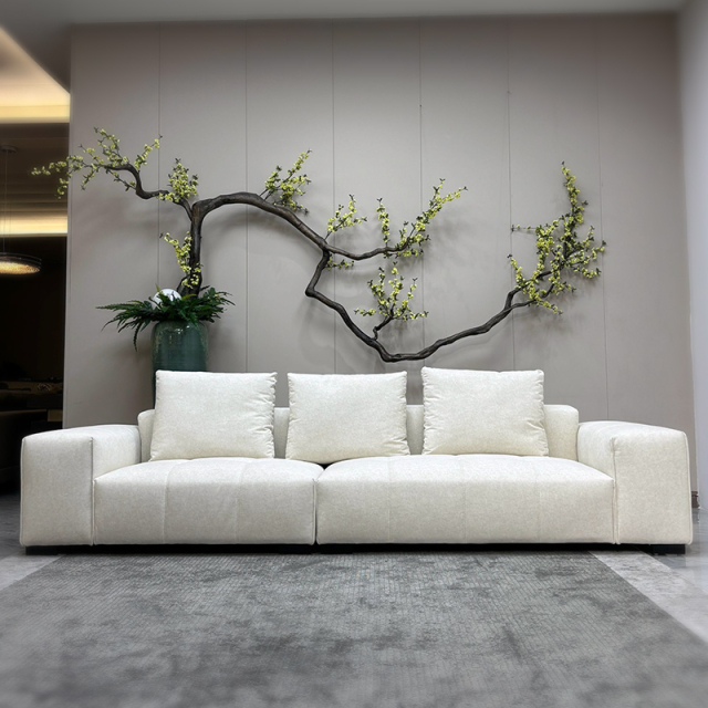 Contemporary Cream Fabric Sofa,Contemporary Cream Fabric Sofa - Customizable Luxury Sofa for Modern Homes
