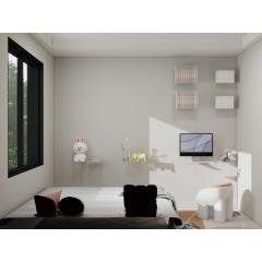 French Cream Style Multifunctional Room and Balcony Customization,French Cream Style Multifunctional Room and Balcony Customization