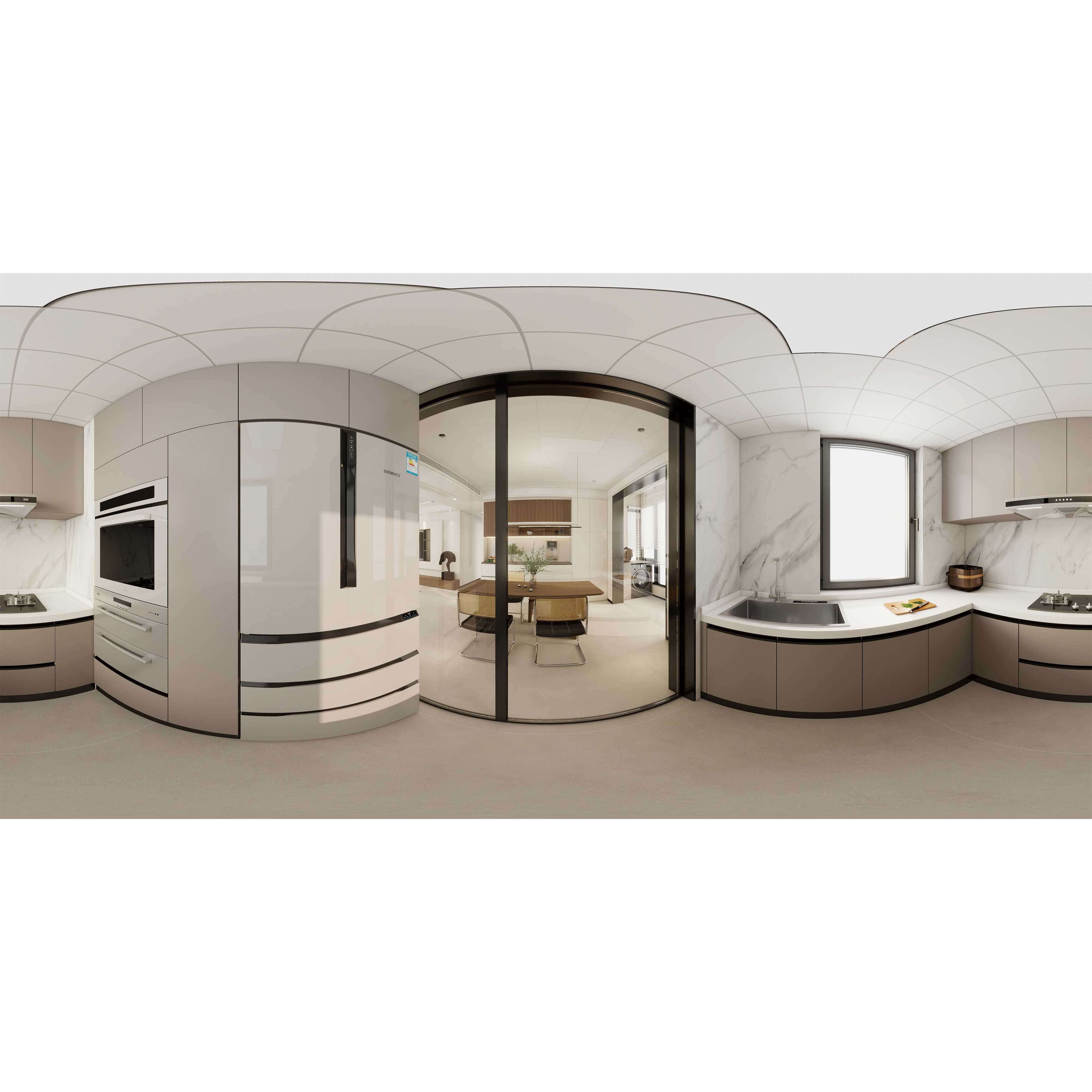 Italian Minimalist Full House Dining Kitchen Design,Italian Minimalist Full House Dining Kitchen Design