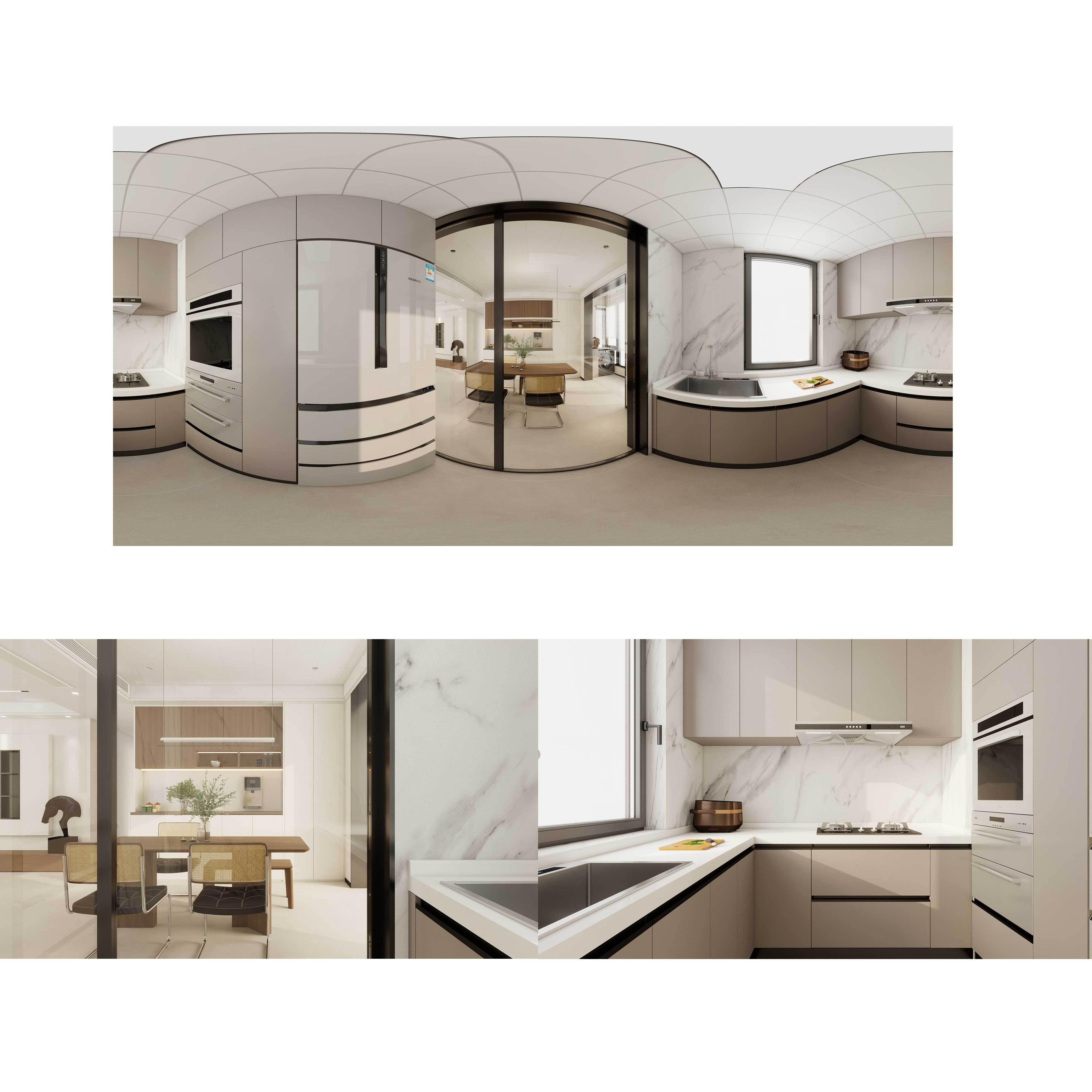 Italian Minimalist Full House Dining Kitchen Design,Italian Minimalist Full House Dining Kitchen Design