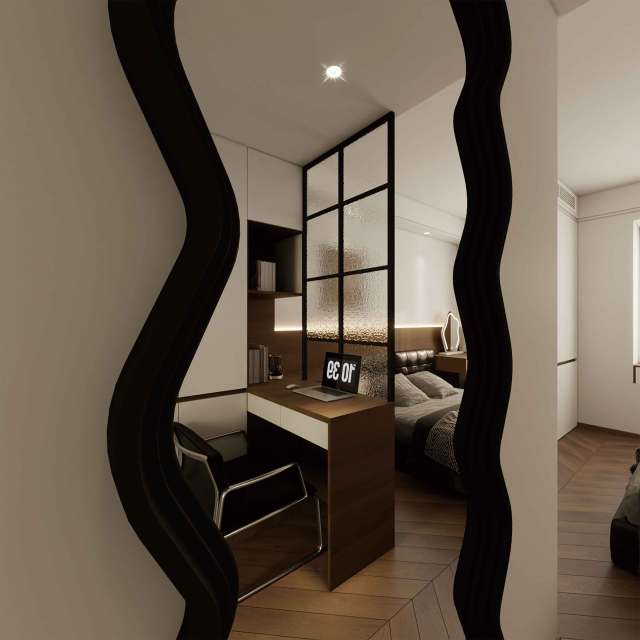 Elegant Italian Minimalist Walk-in Closet Design,Elegant Italian Minimalist Walk-in Closet Design