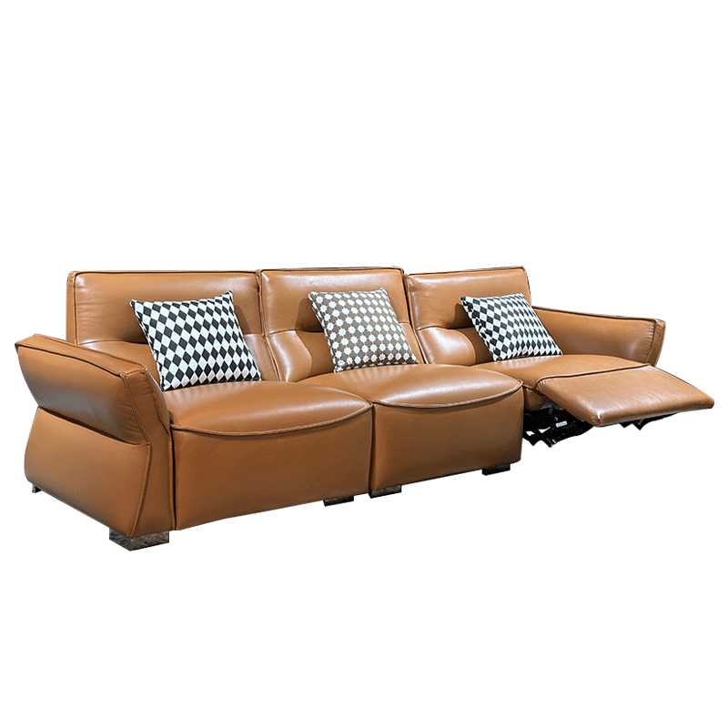 Cozy Tan Reclining Leather Sofa Set,Cozy Tan Reclining Leather Sofa Set
