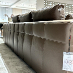 Luxury Tufted Leather Sofa Set,T-Tufted Leather Sofa Set | Custom Designer Comfort