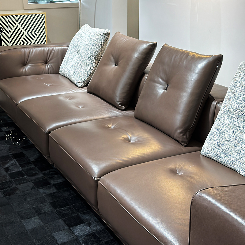 Stylish Brown Leather Sofa Set,Stylish Brown Leather Sofa Set