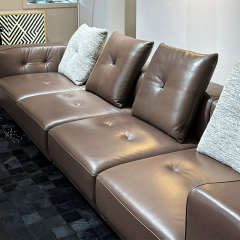 Stylish Brown Leather Sofa Set,Stylish Brown Leather Sofa Set