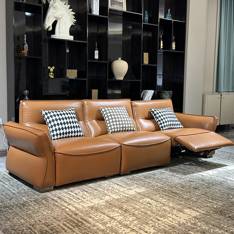 Cozy Tan Reclining Leather Sofa Set,Cozy Tan Reclining Leather Sofa Set