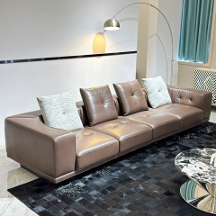 Stylish Brown Leather Sofa Set,Stylish Brown Leather Sofa Set