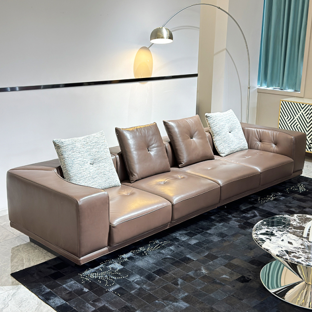 Stylish Brown Leather Sofa Set,Stylish Brown Leather Sofa Set