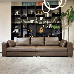 Luxury Tufted Leather Sofa Set,T-Tufted Leather Sofa Set | Custom Designer Comfort