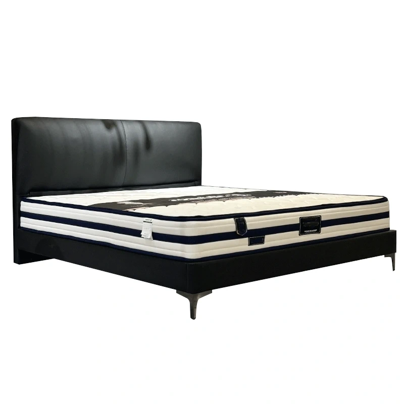Black Upholstered Bed Frame with Modern Legs,Black Upholstered Bed Frame with Modern Legs