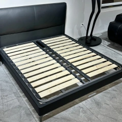 Black Upholstered Bed Frame with Modern Legs,Black Upholstered Bed Frame with Modern Legs