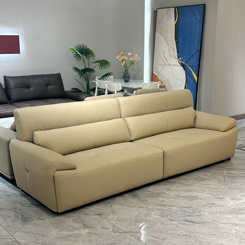 Cloud-Cushion Cowhide-Shape Sofa,Cloud-Cushion Cowhide Sofa | Custom Luxury Leather Sofa for Dream Living Spaces