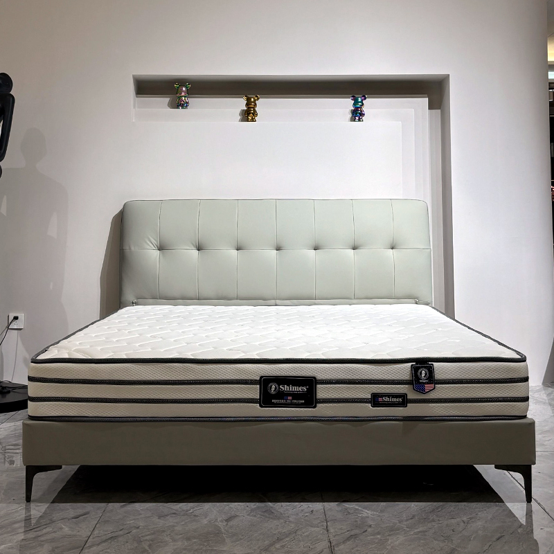 Tufted White Upholstered Bed Frame with Modern,Luxurious Tufted Upholstered Bed Frame | Cloud-Loft Comfort & Custom Elegance