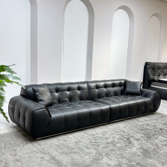 Marshmallow Modular Deep-Seat Cowhide Sofa,Marshmallow Cowhide Sofa | Custom Cloud-Like Comfort & Luxury Design