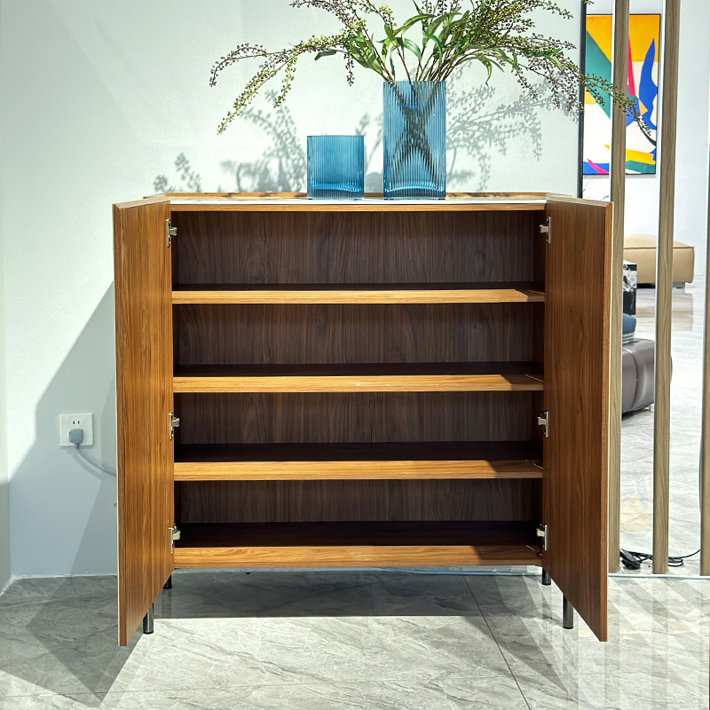 Modern Beige Leather Shoe Storage Cabinet,Modern Beige Leather Shoe Storage Cabinet