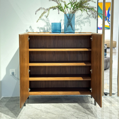 Modern Beige Leather Shoe Storage Cabinet,Modern Beige Leather Shoe Storage Cabinet