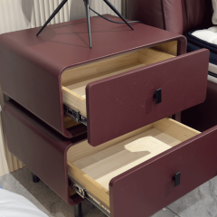 Burgundy Leather Upholstered Bed Frame Set,Burgundy Leather Upholstered Bed Frame Set