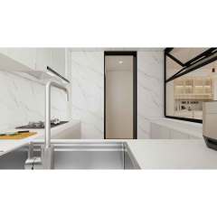 French Inspired Custom Kitchen Set with Marble Backsplash,French Inspired Custom Kitchen Set with Marble Backsplash
