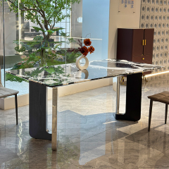 Bulgari Black Square Dining Table,Bulgari Black Square Dining Table | Custom Luxury Sintered Stone Design