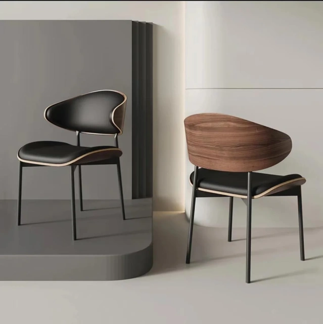 Modern Black Upholstered Wooden Dining Chair,Modern Black Upholstered Wooden Dining Chair