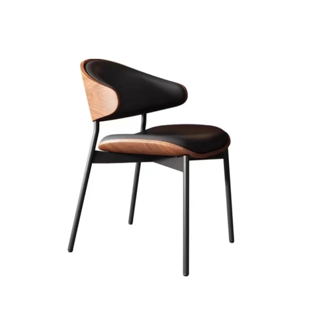 Modern Black Upholstered Wooden Dining Chair,Modern Black Upholstered Wooden Dining Chair