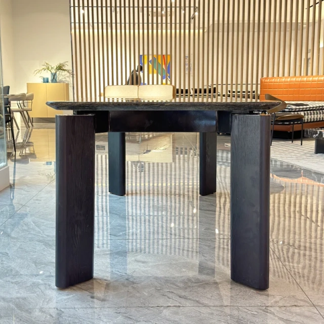 Luxurious Marble Top Dining Table with Black Leg,Luxurious Marble Top Dining Table with Black Leg