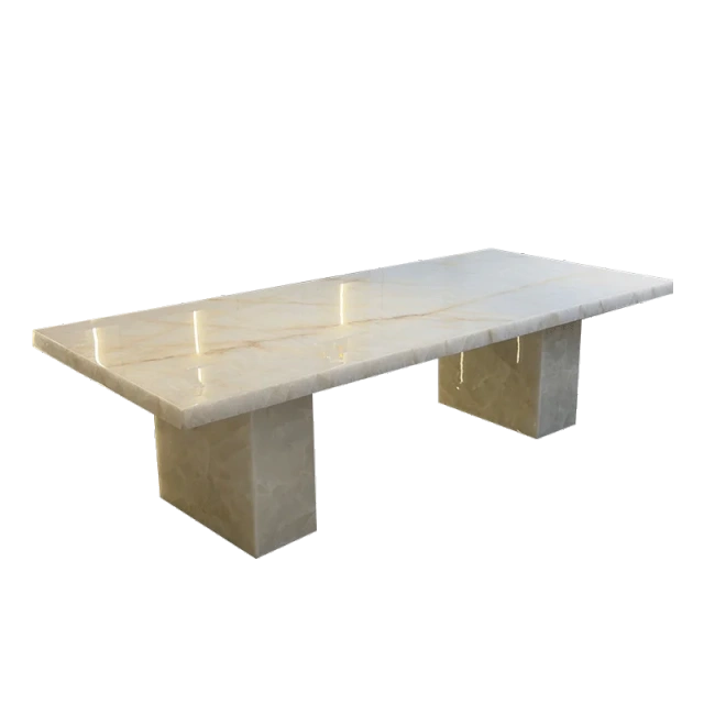 Modern Glass Top Dining Table with LED Base,Enchanted LED Dining Table | Luminous Marble Glass Top for Dreamy Gatherings