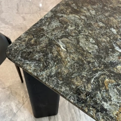Luxurious Marble Top Dining Table with Black Leg,Luxurious Marble Top Dining Table with Black Leg
