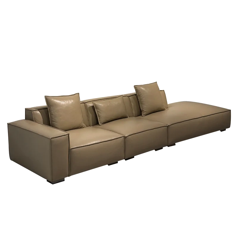 Contemporary Taupe Leather Sectional Sofa Set,Contemporary Taupe Leather Sectional Sofa Set