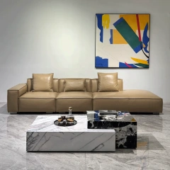 Contemporary Taupe Leather Sectional Sofa Set,Contemporary Taupe Leather Sectional Sofa Set