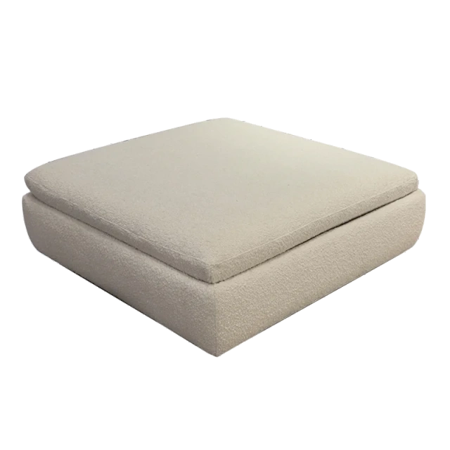 Chic White Fabric Sofa with Integrated Coffee Table,Chic White Fabric Sofa with Integrated Coffee Table