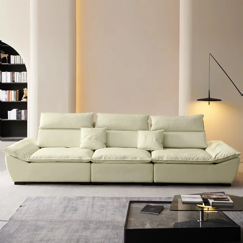 Contemporary Cream Sectional Sofa with Plush Cushions,Contemporary Cream Sectional Sofa with Plush Cushions