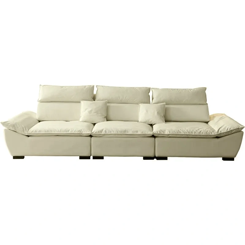 Contemporary Cream Sectional Sofa with Plush Cushions,Contemporary Cream Sectional Sofa with Plush Cushions