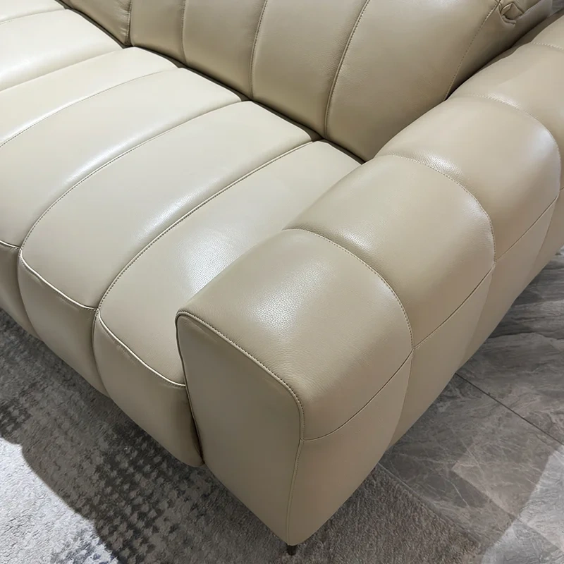 Stylish Cream White Leather Reclining Sectional Sofa Set,Stylish Cream White Leather Reclining Sectional Sofa Set