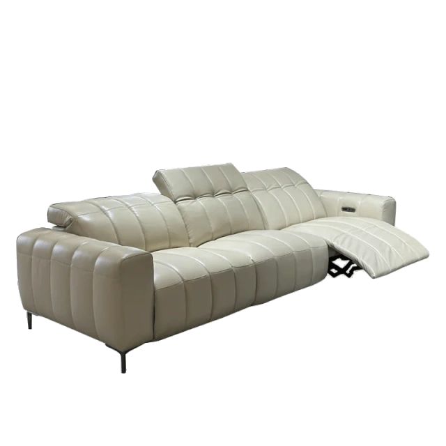 Stylish Cream White Leather Reclining Sectional Sofa Set,Stylish Cream White Leather Reclining Sectional Sofa Set