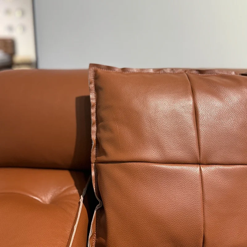 Vintage Caramel Brown Leather Sofa with Button Tufting,Vintage Caramel Brown Leather Sofa with Button Tufting