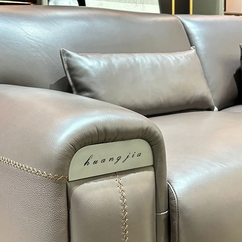 Sophisticated Dark Brown Leather Sofa with Flared Arms and Pockets,Sophisticated Dark Brown Leather Sofa with Flared Arms and Pockets