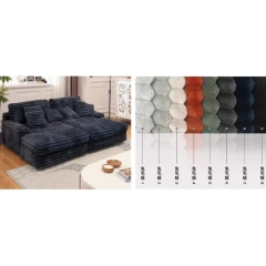Compactible and Comfortable Corduroy Sectional Sofa with Chaise Lounge,Compactible and Comfortable Corduroy Sectional Sofa with Chaise Lounge
