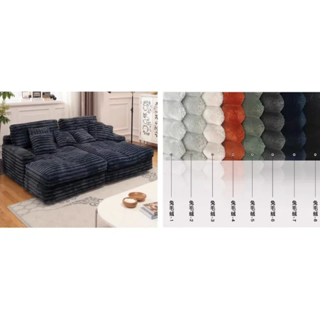 Compactible and Comfortable Corduroy Sectional Sofa with Chaise Lounge,Compactible and Comfortable Corduroy Sectional Sofa with Chaise Lounge