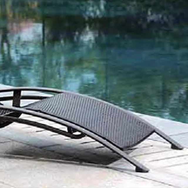 Poolside Adjustable Rattan Chaise Lounger with Removable Cushions,Poolside Adjustable Rattan Chaise Lounger with Removable Cushions
