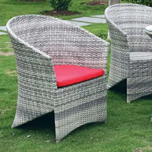 Stylish Gray Wicker Outdoor Table and Chair Set with Glass Top and Pop of Color Cushions for Backyard,Stylish Gray Wicker Outdoor Table and Chair Set with Glass Top and Pop of Color Cushions for Backyard