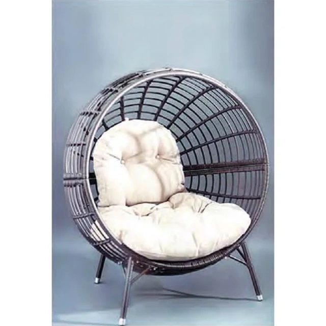 Sleek Modern Steel Frame Swing Chair with Plush Cream Cushions for Urban Relaxation,Sleek Modern Steel Frame Swing Chair with Plush Cream Cushions for Urban Relaxation