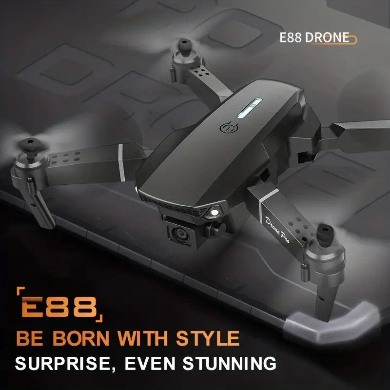 E88 Dual-camera Drone, Entry-level Remote-controlled Drone, Four-axis Foldable