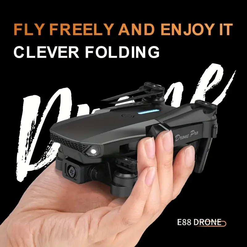 E88 Dual-camera Drone, Entry-level Remote-controlled Drone, Four-axis Foldable